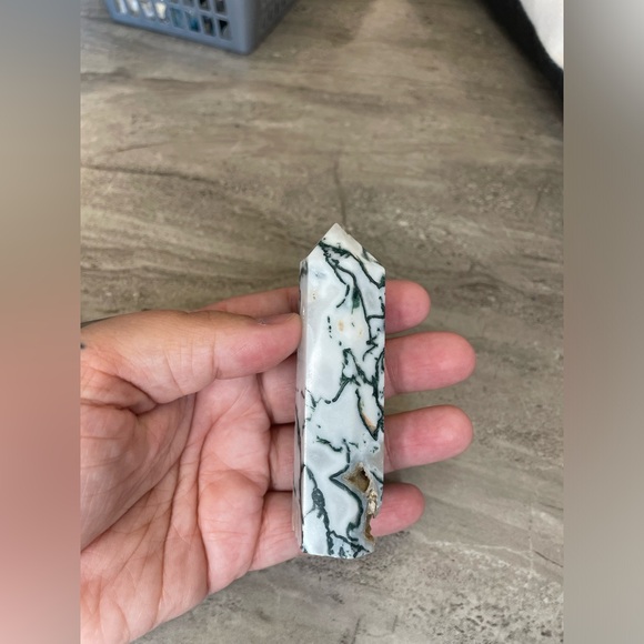 Tree Agate Crystal Tower - Picture 3 of 3